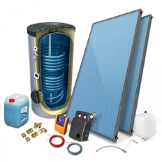 Zestaw solarny kolektor słoneczny 2 x WEBER SOL Standard 2,0 z zasobnikiem 200 l.